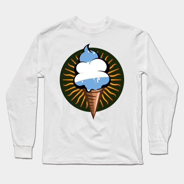 Argentina flag ice cream Long Sleeve T-Shirt by mailboxdisco